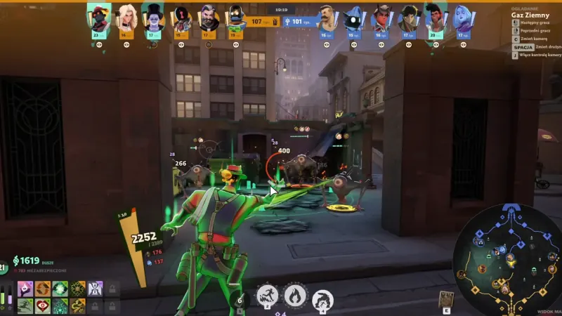 Deadlock gameplay screenshot showing the Hero ESP overlay highlighting an enemy hero through a wall