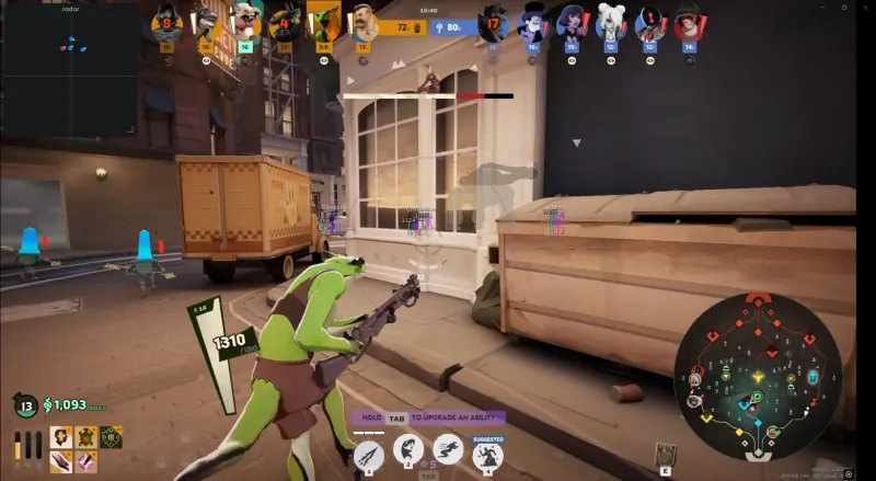 Deadlock gameplay screenshot showing soul orb tracking and shop ESP during a match